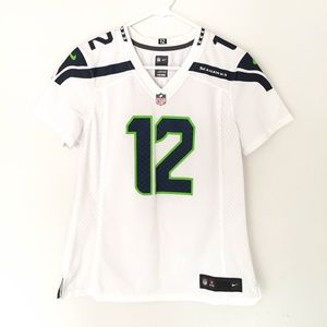 NFL White Women's Seattle Seahawks Jersey