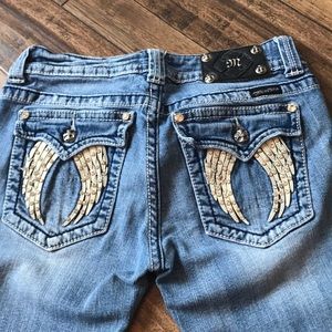 Miss Me Angel Wing Capris