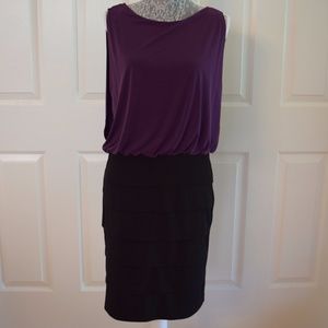 Purple and Black Dress Size 10