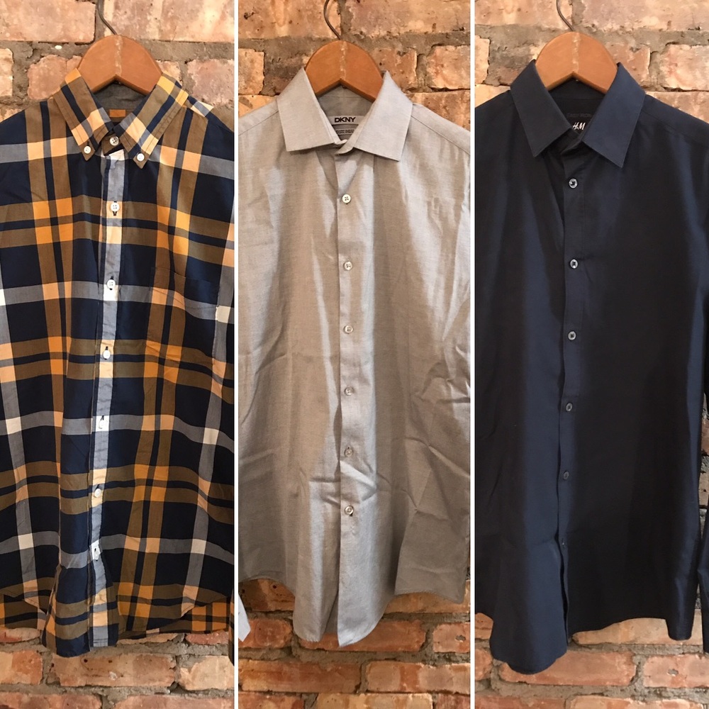 Lot of (3) Men's Button Ups