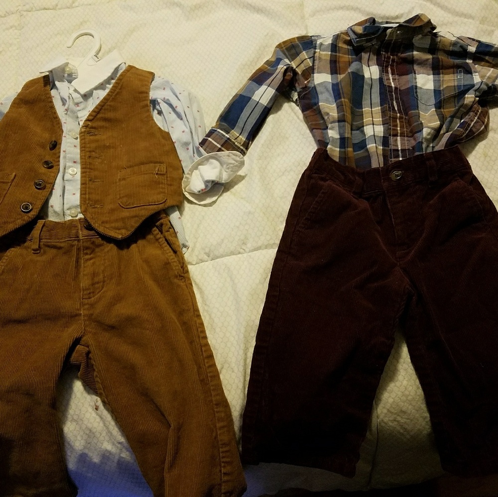 JANIE AND JACK 12 to 18 boy outfits