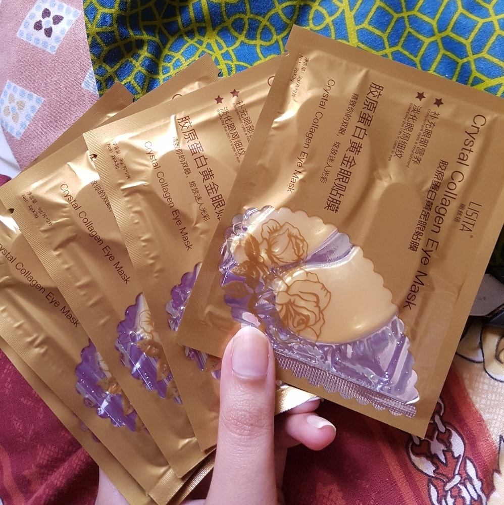 12pcs under eye gold collagen eye masks