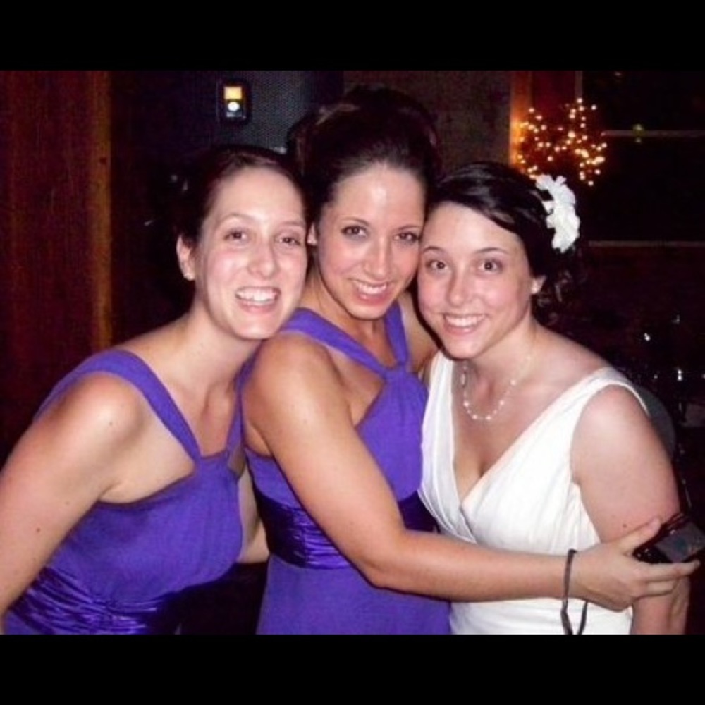 Purple bridesmaids dress
