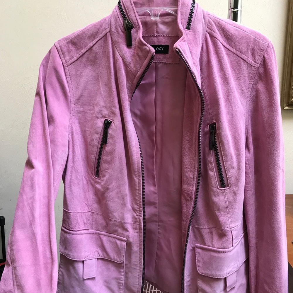 IDEOLOGY Pink Suede Jacket size M