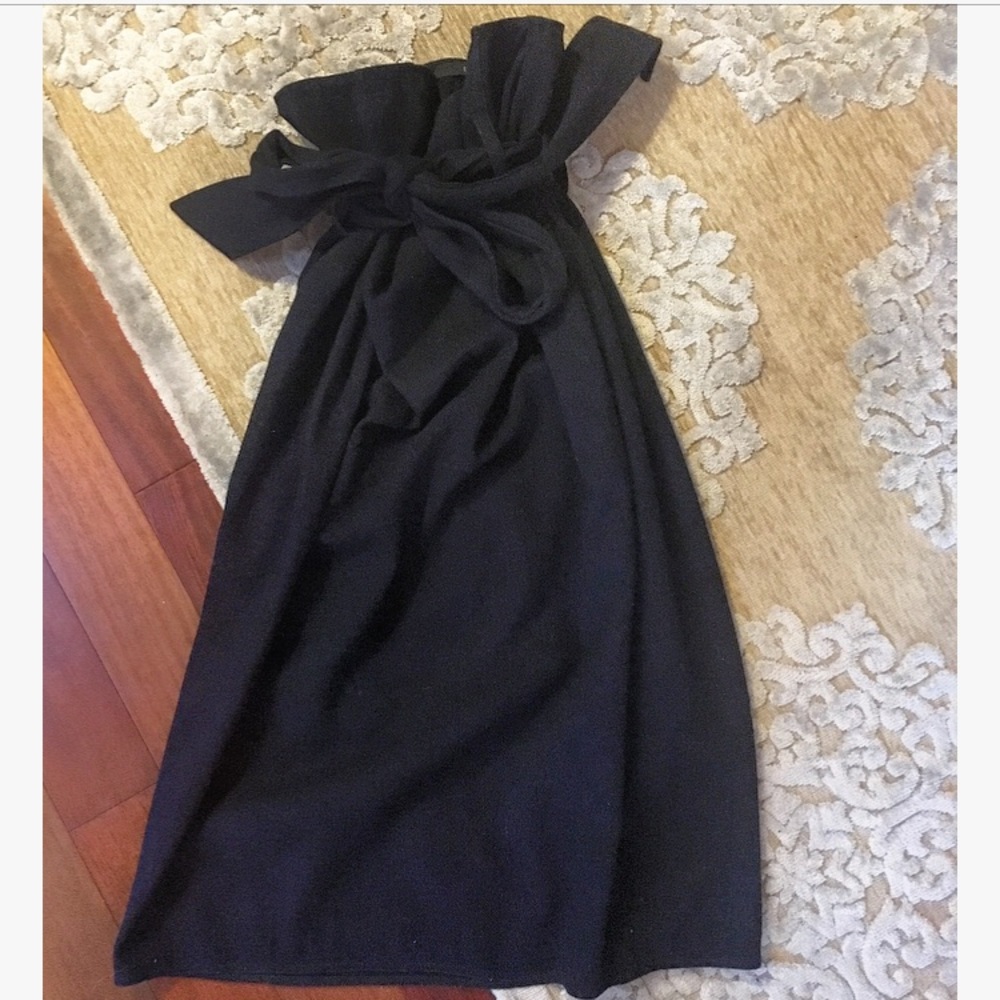 Tibi Denim Skirt w/ Paperboy Waist