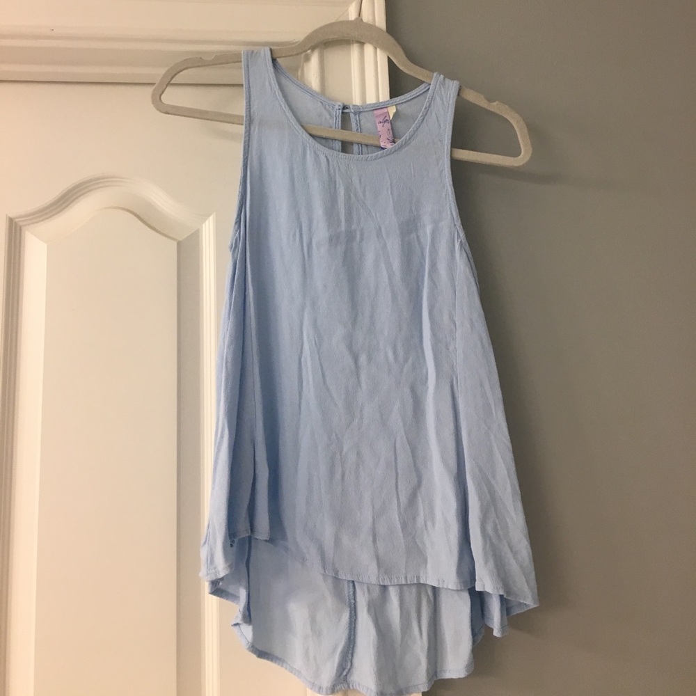 Light Blue Swing Top