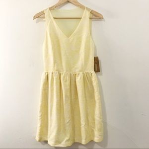 Yellow Francesca's mesh back dress