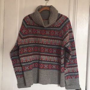 ❌SOLD❌Sundance women's sweater XL Fair Isle Cowl