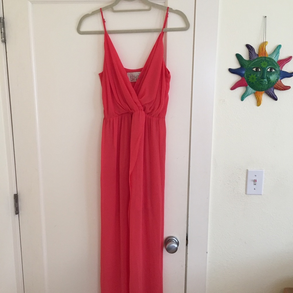 Rory Beca Coral Jones Wrap Maxi Dress, S