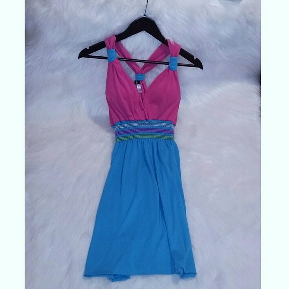 Pink and Blue Summer Dress! *Like for discount!! - Picture 2 of 2