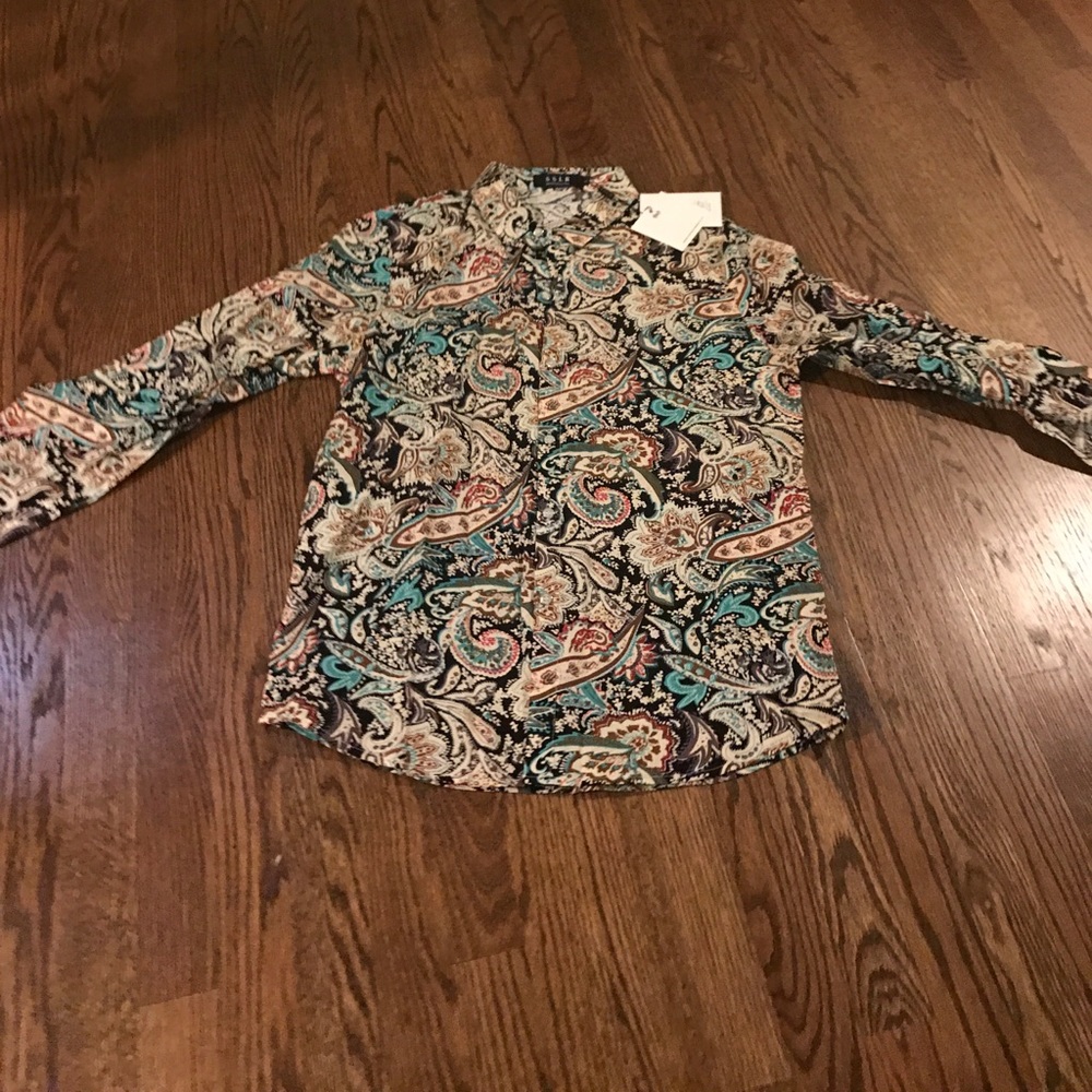 Paisley Disco Button Down, great for a costume!