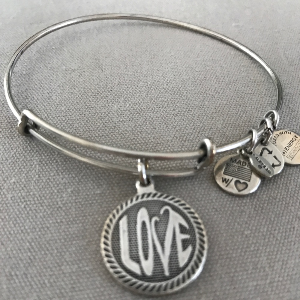 Alex and Ani Love charm bracelet