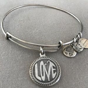 Alex and Ani Love charm bracelet
