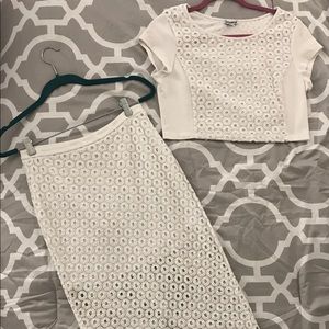 Crop Top & Skirt Set - Express