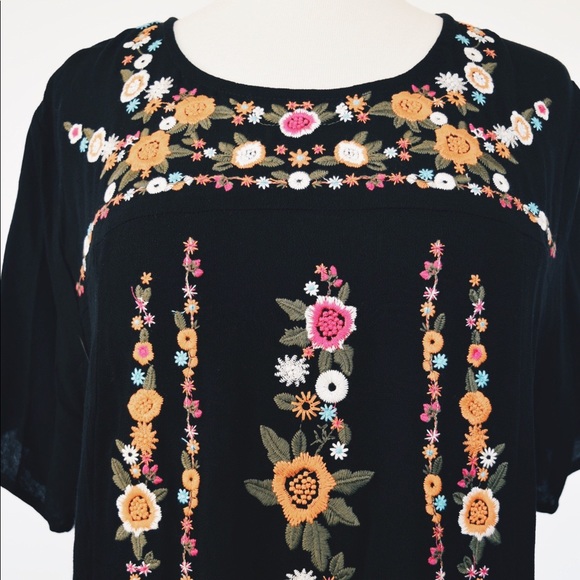 Plus Size Umgee Embroidered Dress - Picture 1 of 4