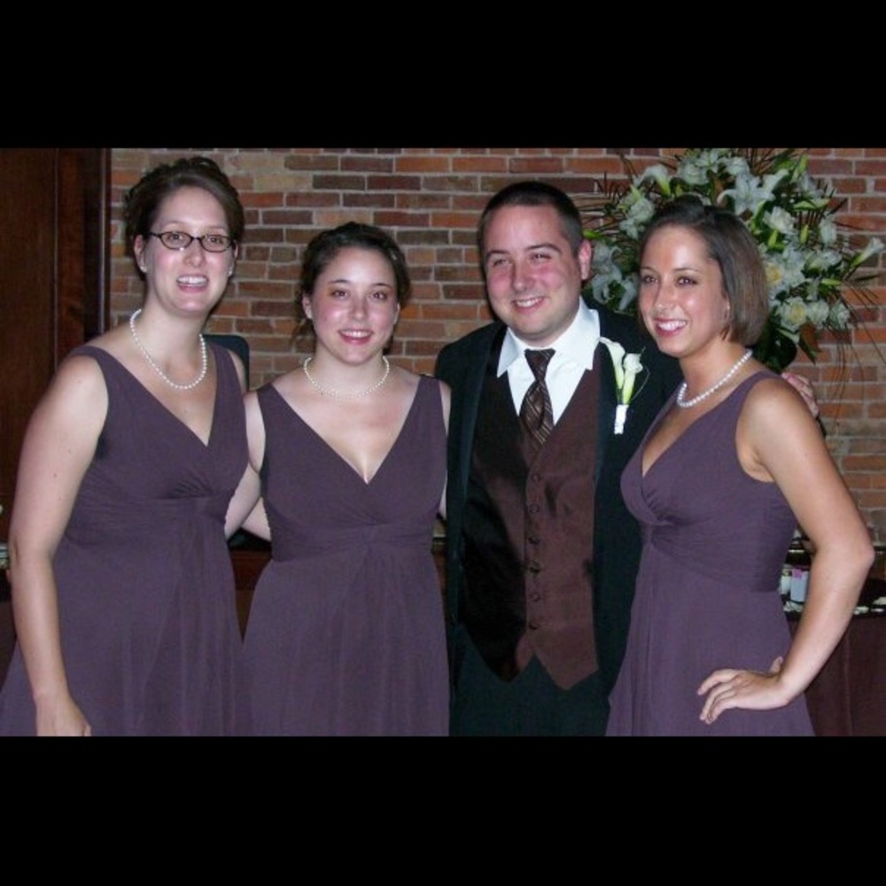 David's Bridal Chocolate Brown size 6