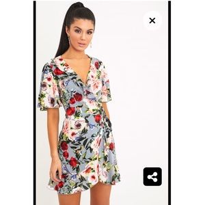 Floral Wrap Dress
