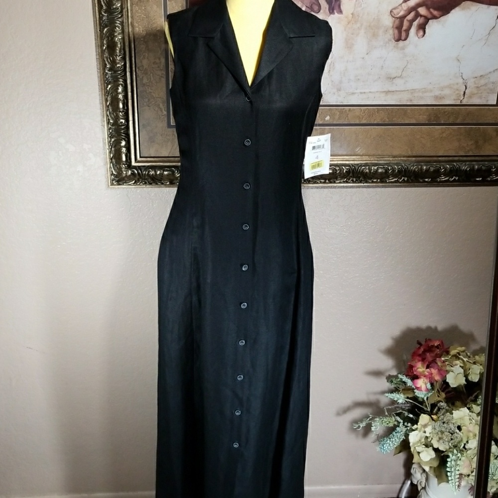 Emma James Black Midi Dress