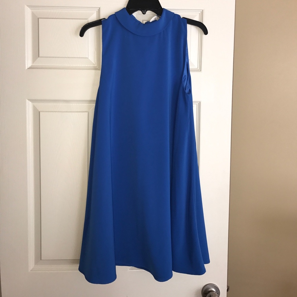 Royal blue swing dress