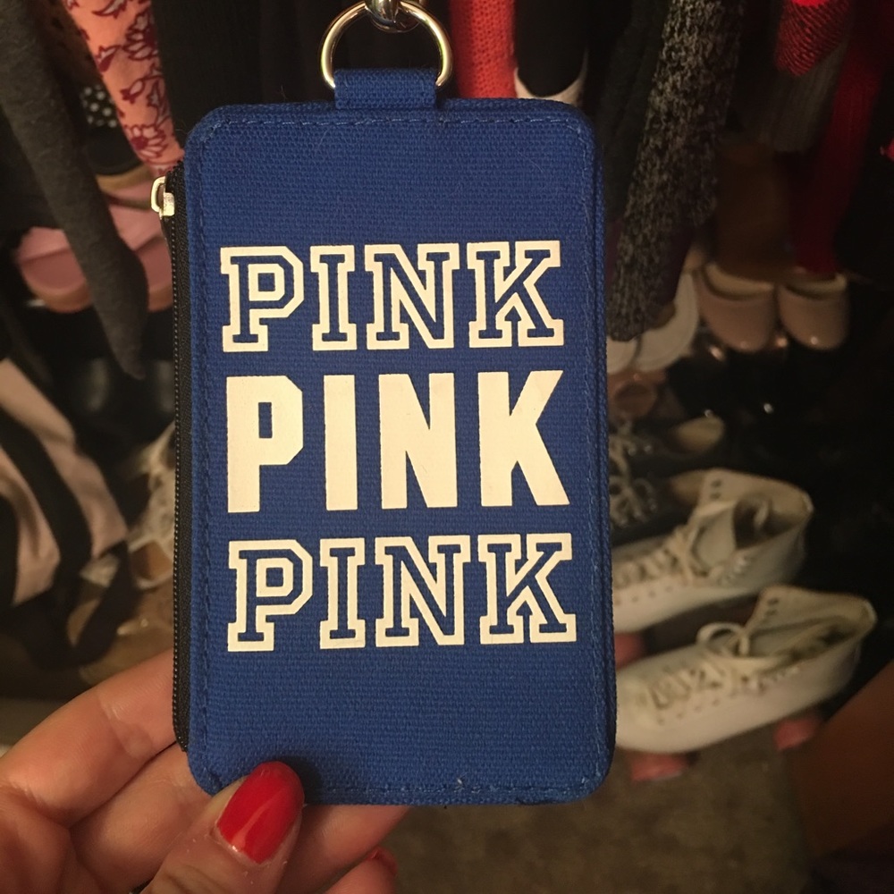 VS Pink ID lanyard