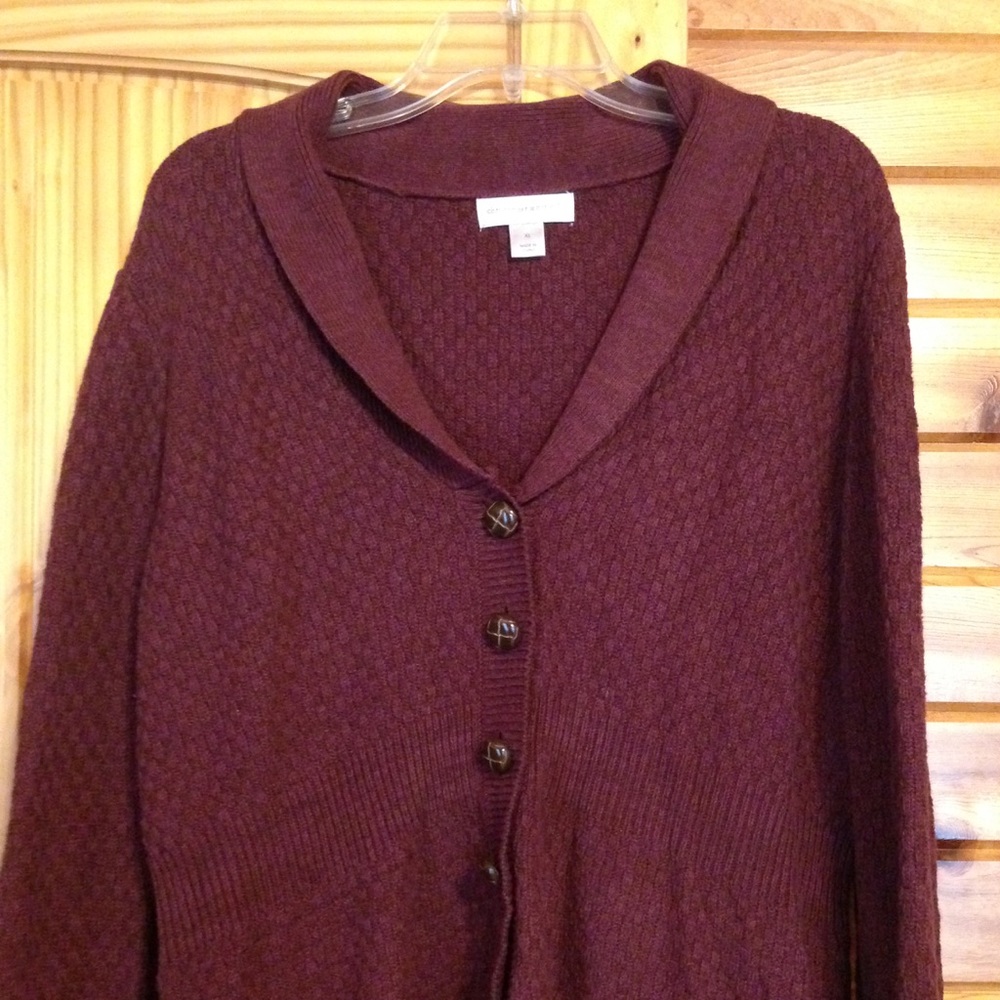 Burgundy great Fall Cardigan