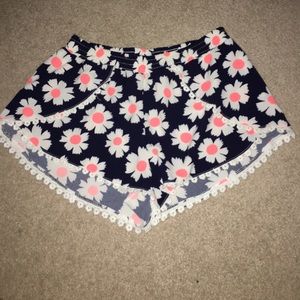 Flower Print Shorts