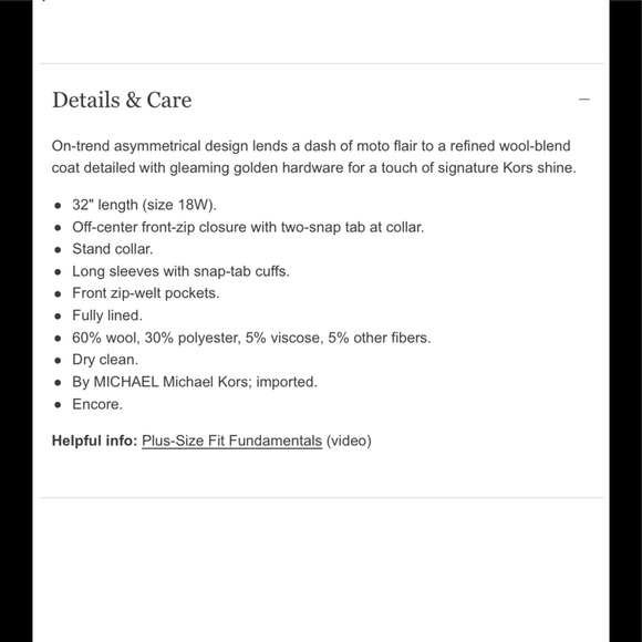 Michael Kors coat - Picture 5 of 5