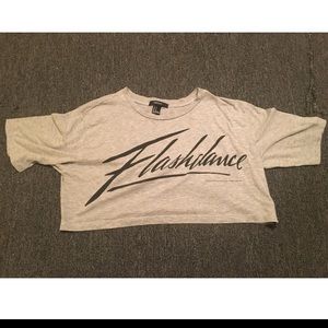 "flashdance" crop top 💓