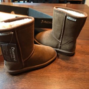 Girls Sz 13 Tan Bear Paw Boots NWT