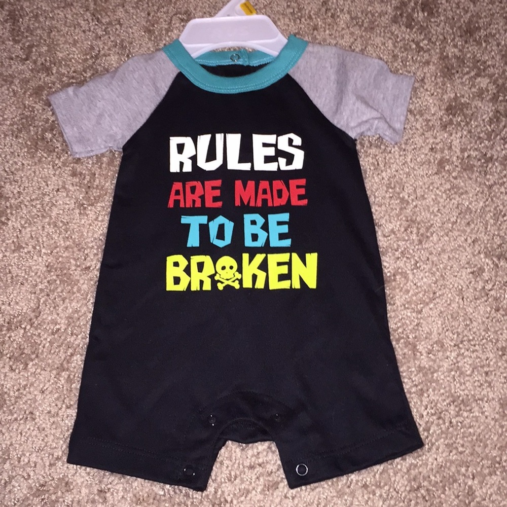 NB boys romper