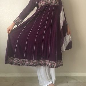 Salwar Kameez. Purple. Cotton.