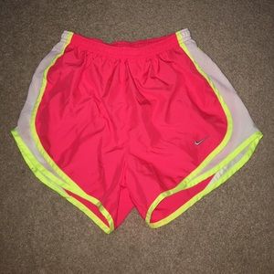 Neon Nike Running Shorts