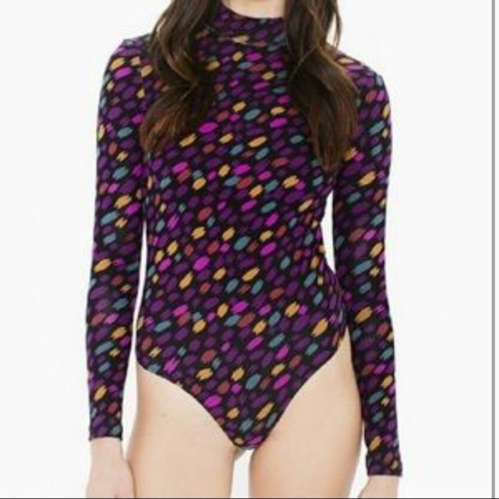 American apparel printed Ryder bodysuit