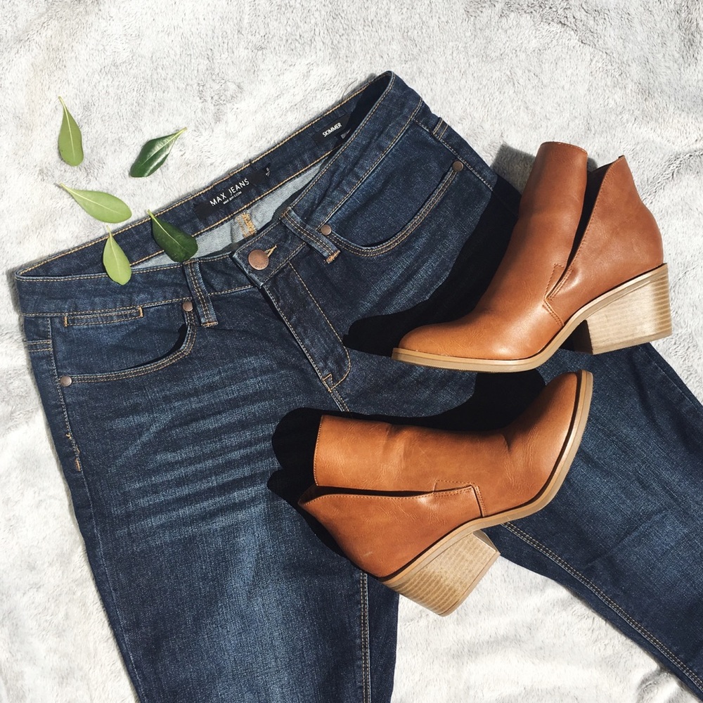 Skinny | Straight Dark Wash Jeans