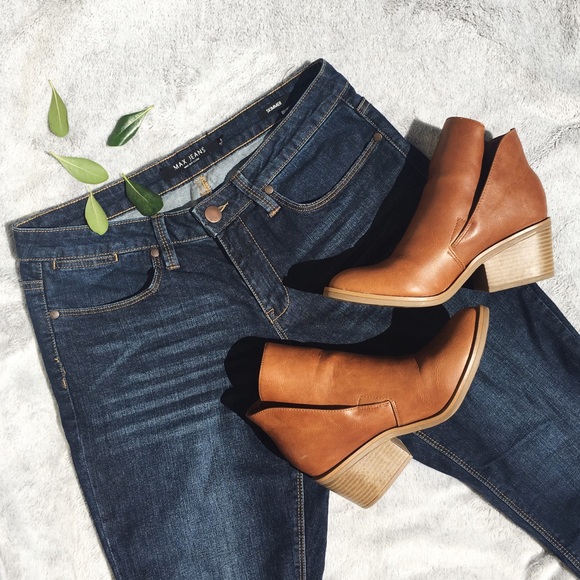 Max Jeans Denim - Skinny | Straight Dark Wash Jeans