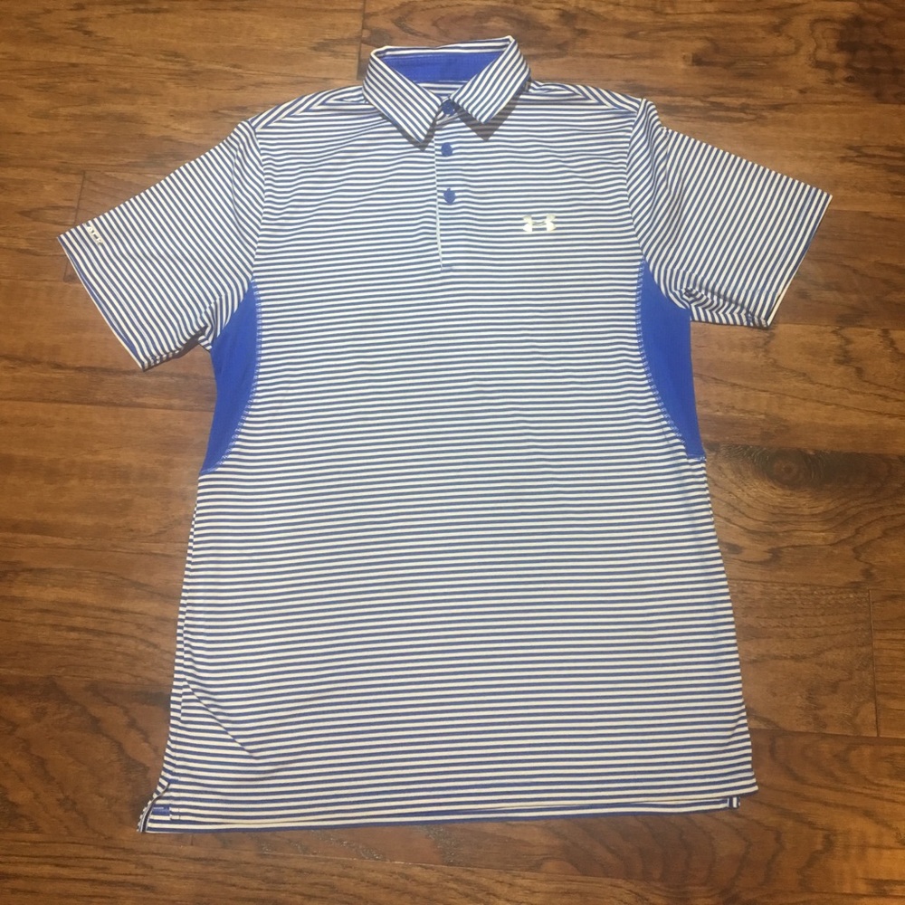 Men's striped polo