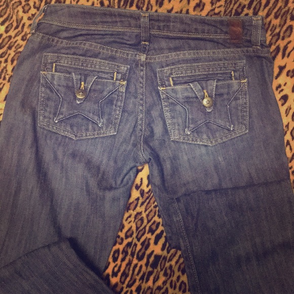 🛑SOLD LOCALLY🛑Peoples Liberation- dark blue jeans size 25 - Picture 1 of 3