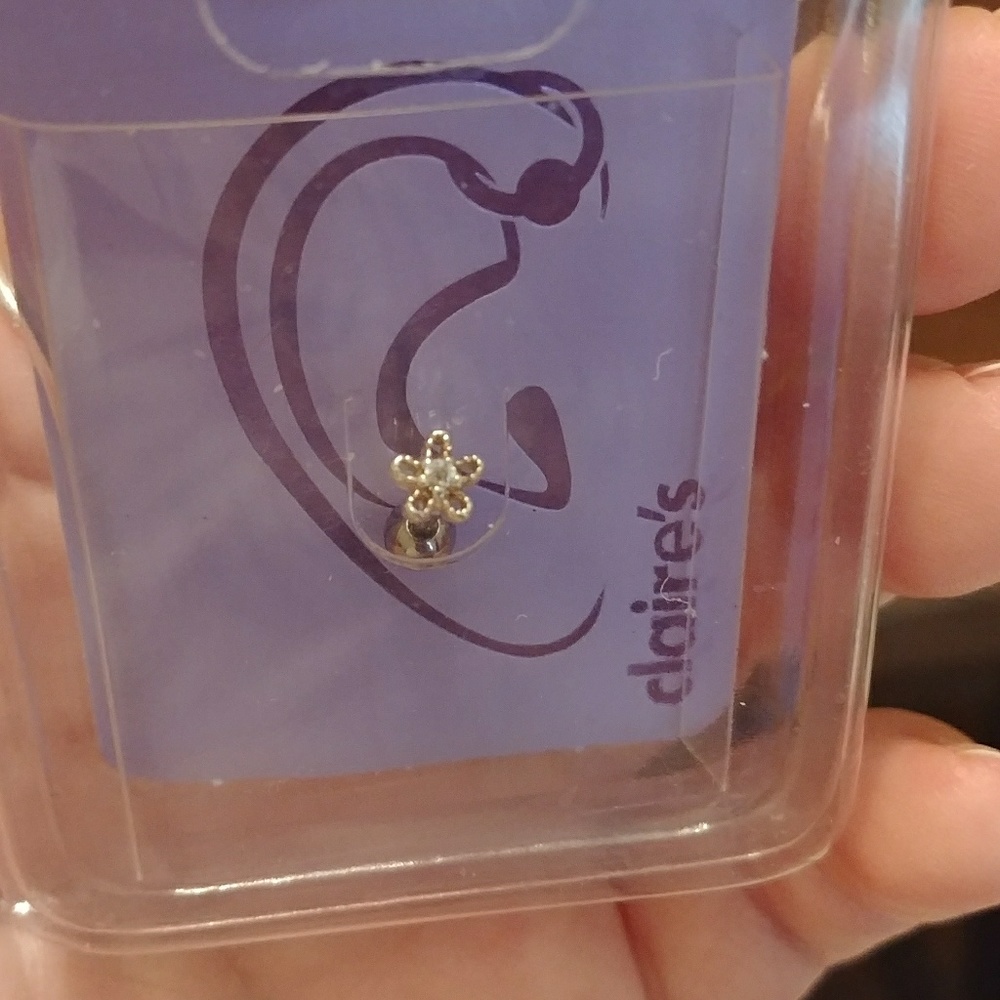 Stainless steel cartilage stud