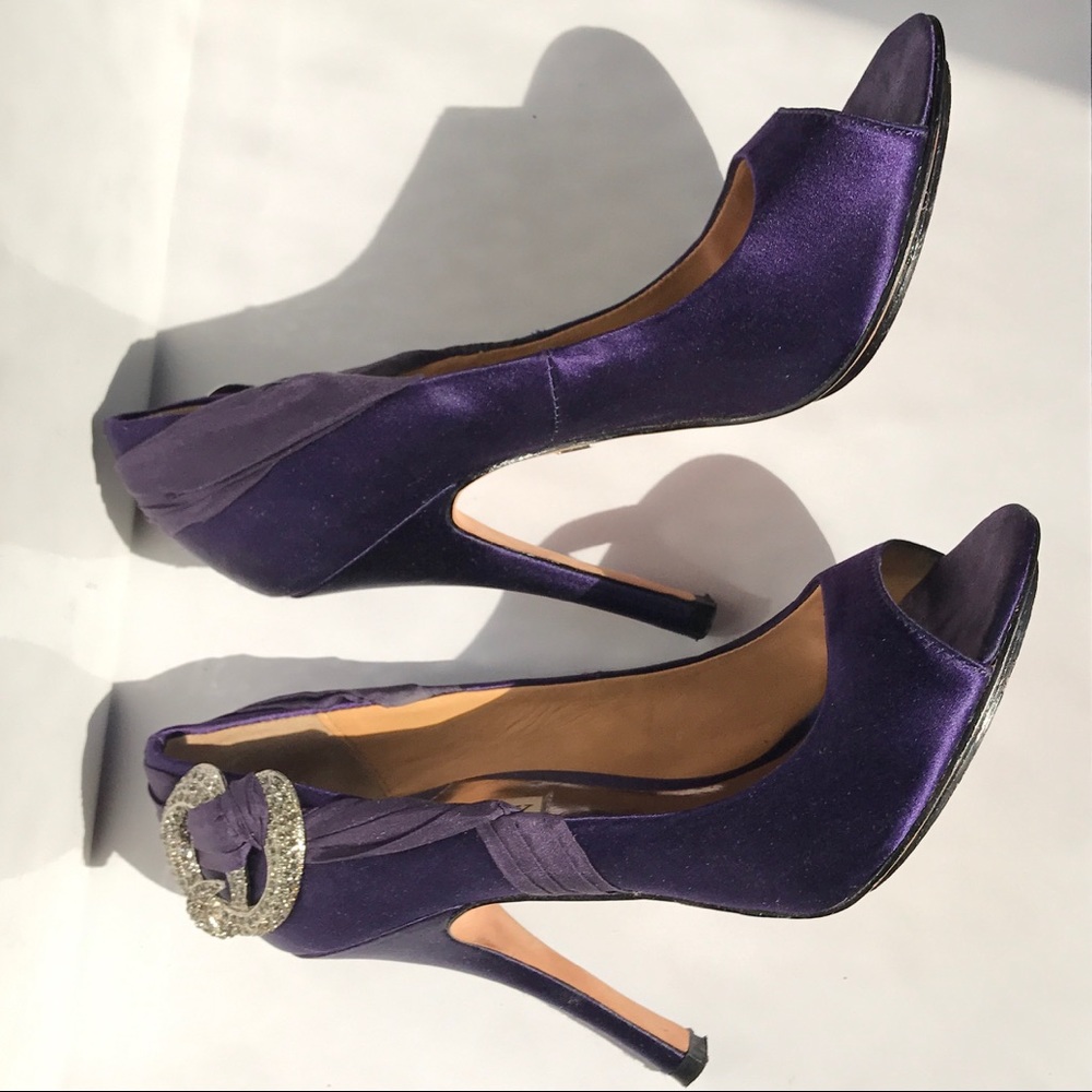 Gorgeous Deep Purple Badgley Mischka Heels