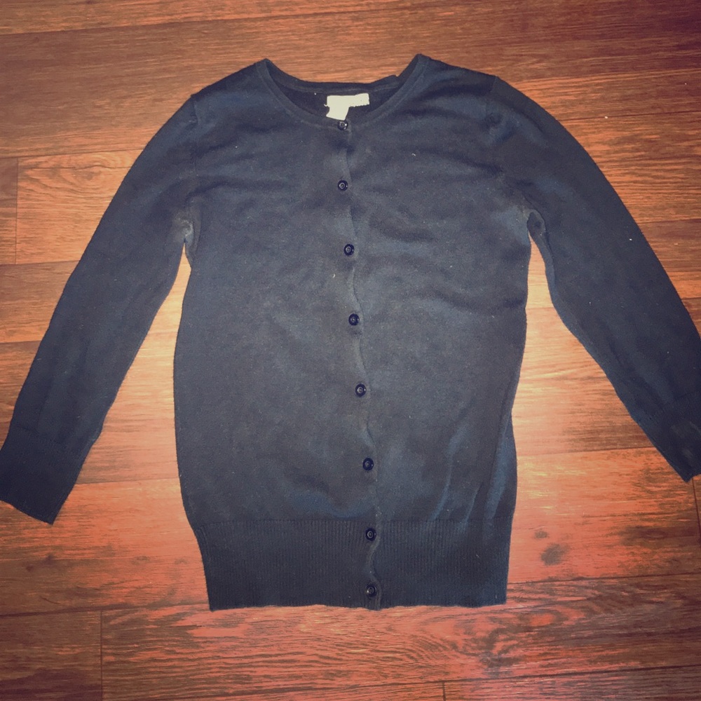 Black scoop neck Cardigan