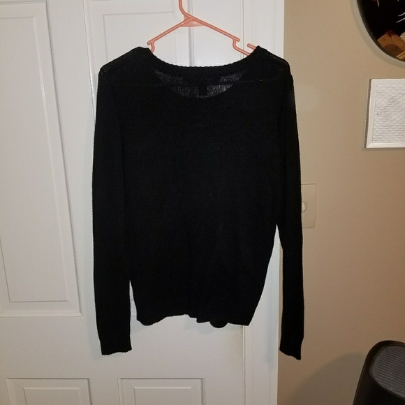 Forever 21 Black Pattern Sweater - Picture 3 of 4