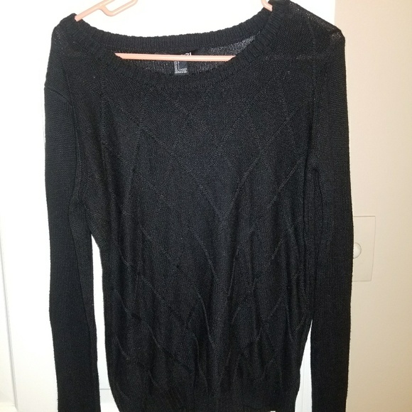 Forever 21 Black Pattern Sweater - Picture 4 of 4