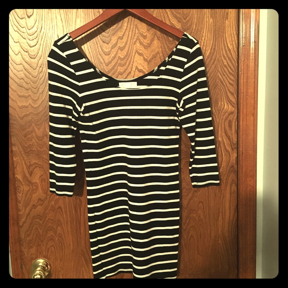 • B&W Striped Dress•