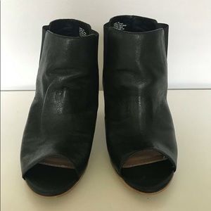 Open toe booties