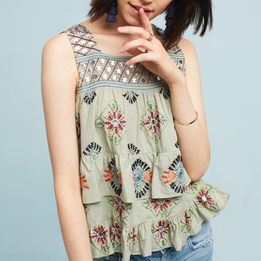 NWT Lia Embellished Tank