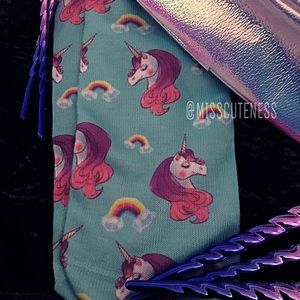 Unicorn Teal Socks
