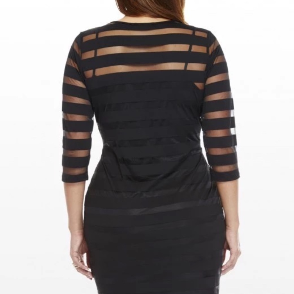 SUPER SALE! Sheer Lace Black Dress/ tunic - Picture 2 of 3