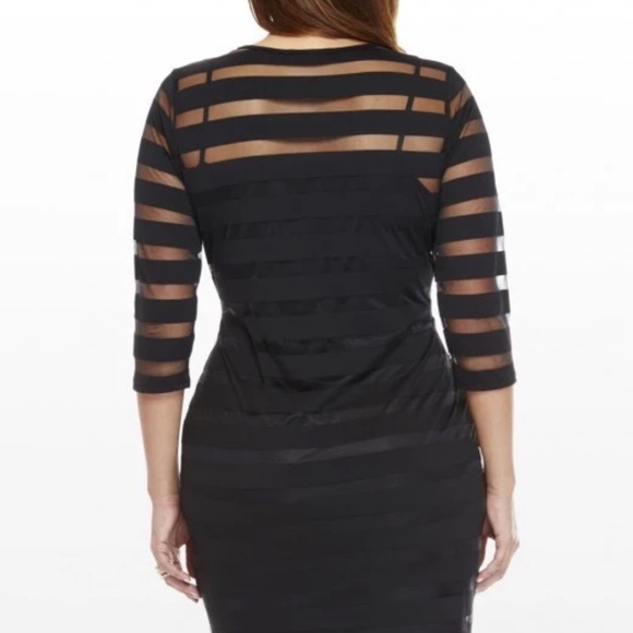 SUPER SALE! Sheer Lace Black Dress/ tunic - Picture 2 of 3