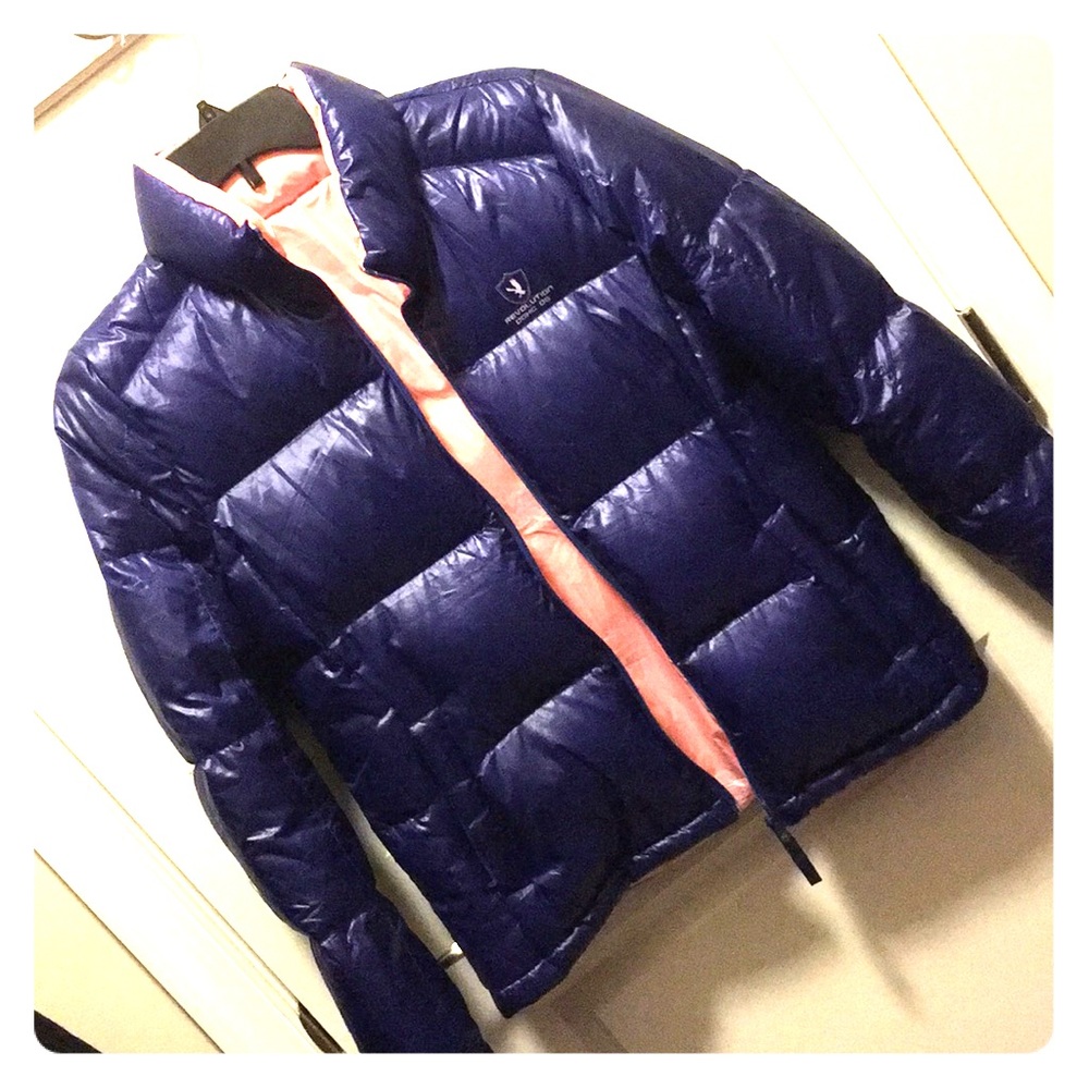 Navy Down Puffer Jacket