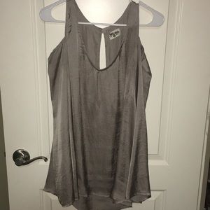 silk bell sleeve top